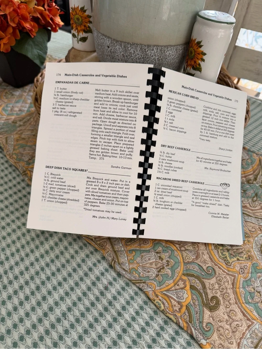 Vintage Spiral Bound Cookbook ‘The Home Style Cookbook’ Linville Hill Mennonite